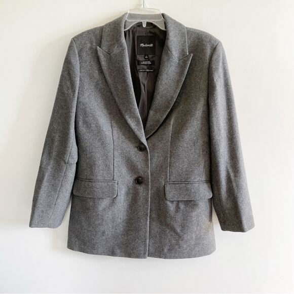 Madewell The Marled Bedford Oversized Wool Blazer - Picture 2 of 8